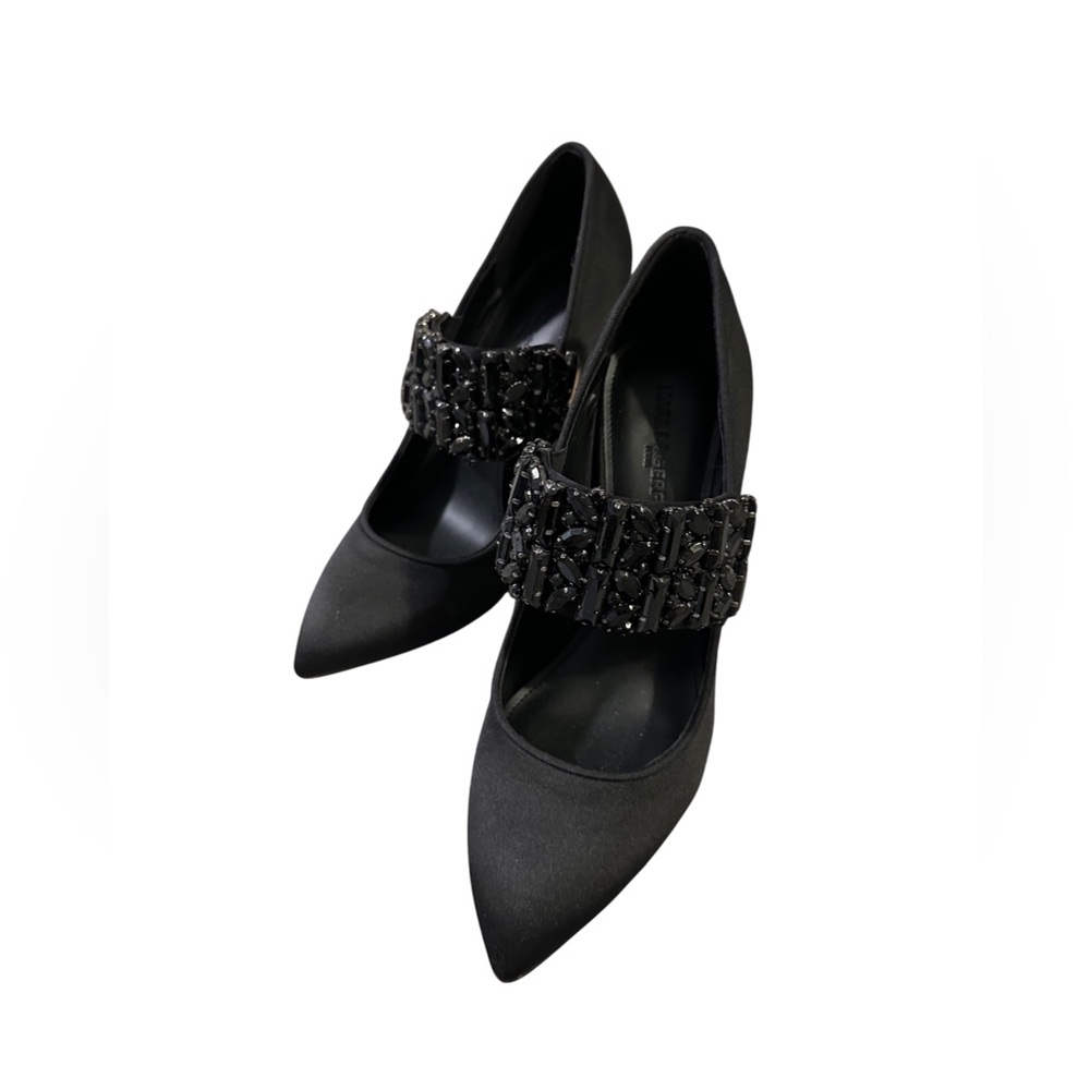 Karl Lagerfeld Black Jeweled High Heels